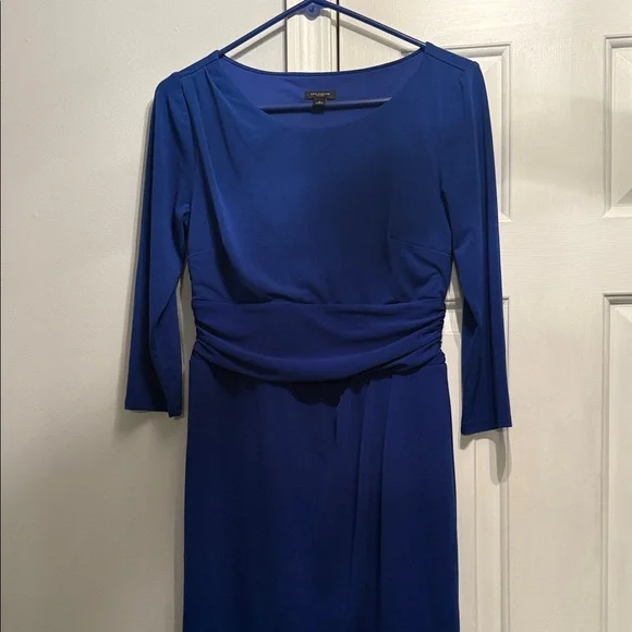 Ann Taylor Cobalt Blue Crewneck Dress - Picture 3 of 7
